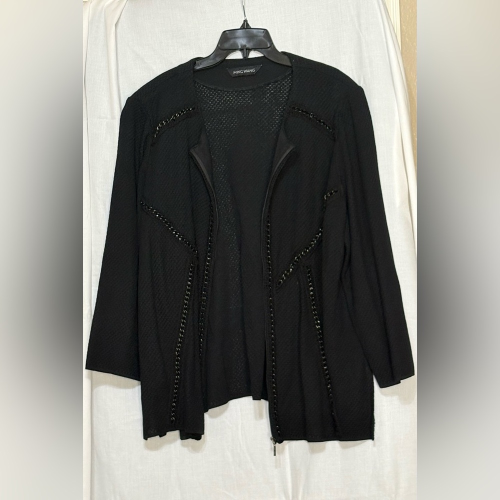 Ming Wang Black Women's Cardigan
